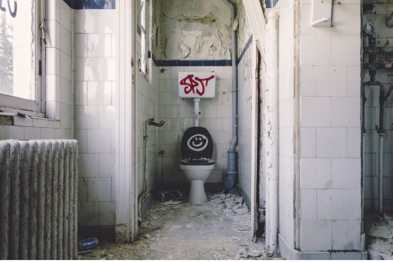 a picture of ongoing complete bathroom renovation in Newcastle