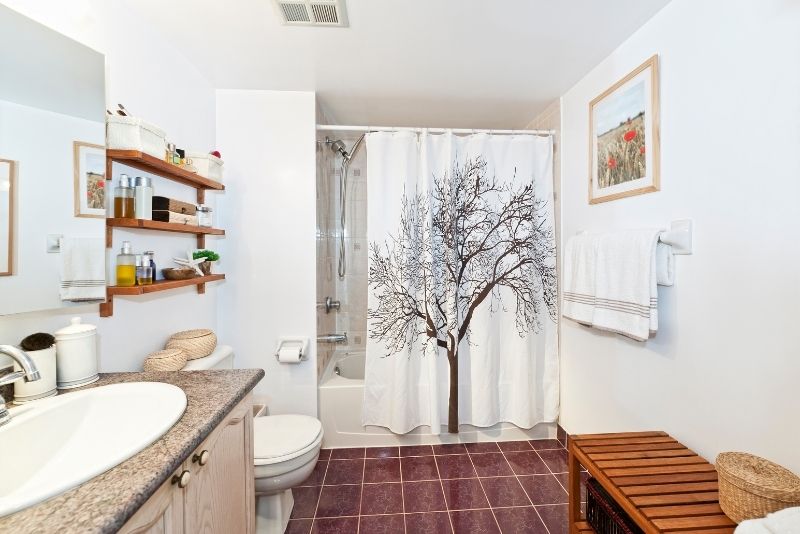 simple and classic newly renovated bathroom